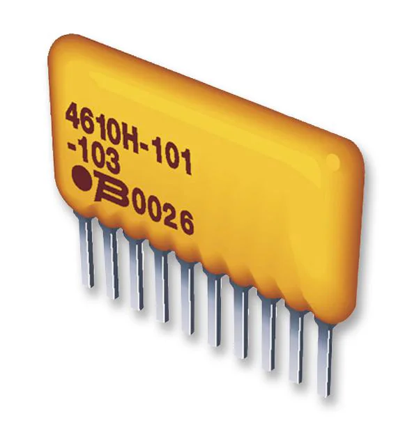 4608X-101-332LF - RES ARRAY 7 RES 3.3K OHM 8SIP