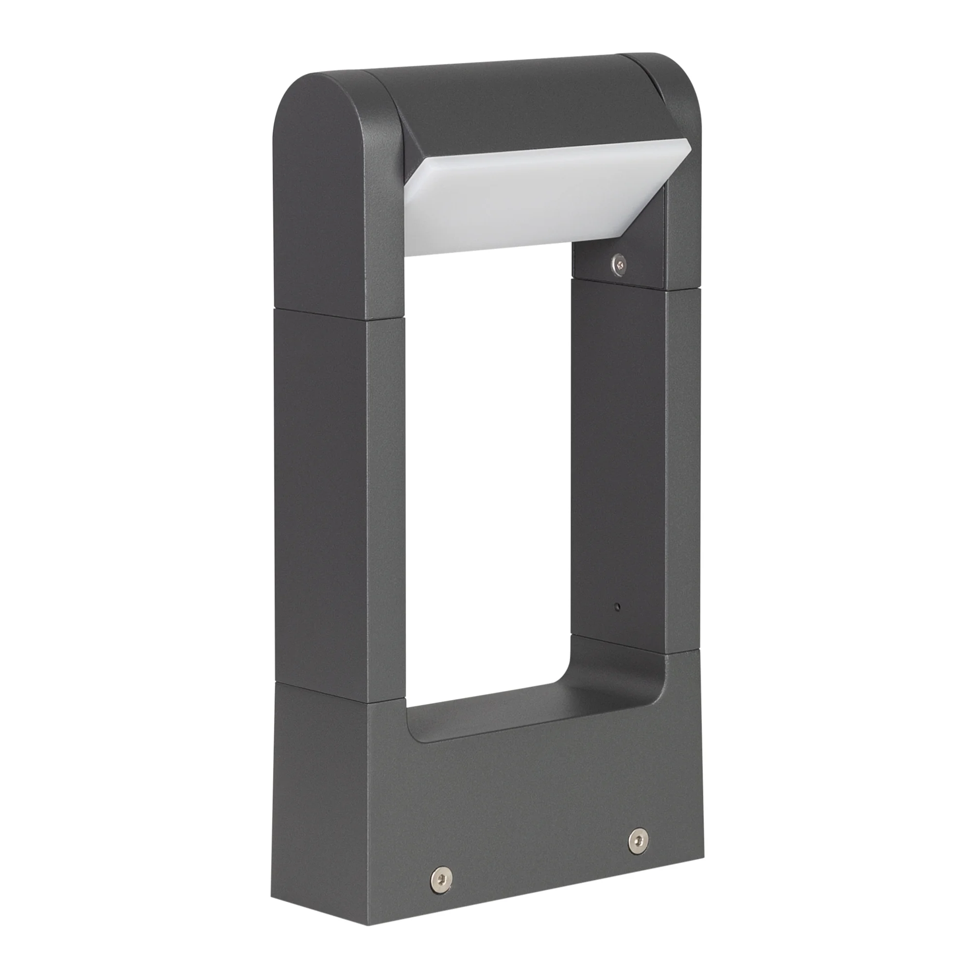 Светильник LGD-PATH-FRAME-ROTARY-H300-6W Warm3000 (GR, 111 deg, 230V) 020397(1) - 300мм уличный светодиодный светильник для дорожек, изменяемый угол освещения (111 градусов), на 2 стороны. Цвет ТЕПЛЫЙ БЕЛЫЙ 3000К, светодиоды 6Вт SMD (275 лм). Влагозащищен