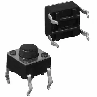 KAN4511-0381B  4.5X4.5X3.8 MM - Кнопка тактильная KAN4511-0381B, 4.5x4.5x3.8 мм
