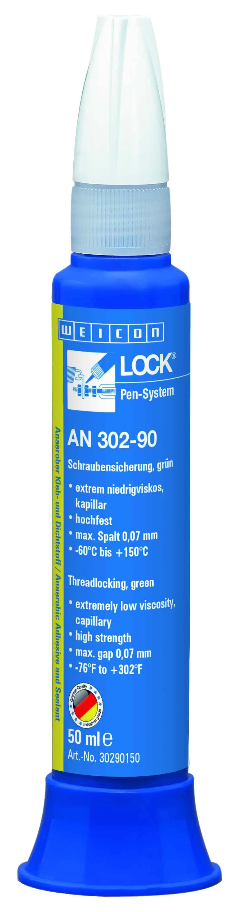 wcn30290150 - 10017891 WEICONLOCK AN 302-90 Фиксатор резьбы (50 мл) низкая вязкость, обеспечивает прочность от средней до в