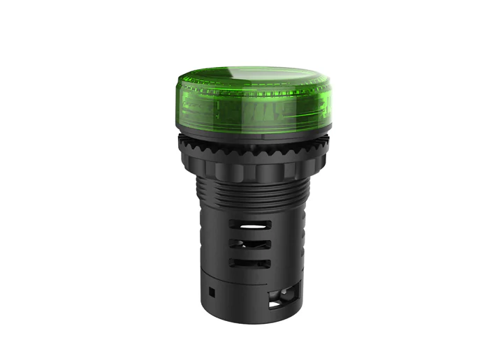 Индикатор (зеленый) TS2011-3BE20 - Индикатор, тип F2, LED AC/DC 48V, пластиковое переднее кольцо, диаметр головки индикатора 29,5 мм, диаметр посадочного отверстия: 22 мм, цвет: зеленый
