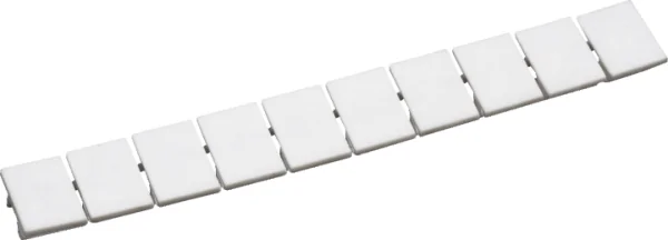 CA509/K12WHT - Маркировка для клемм шириной 12 мм, размер шильдика: 10,4*11,4 мм, 10 шильдиков, цвет: белый, чистая, упаковка 100 шт.