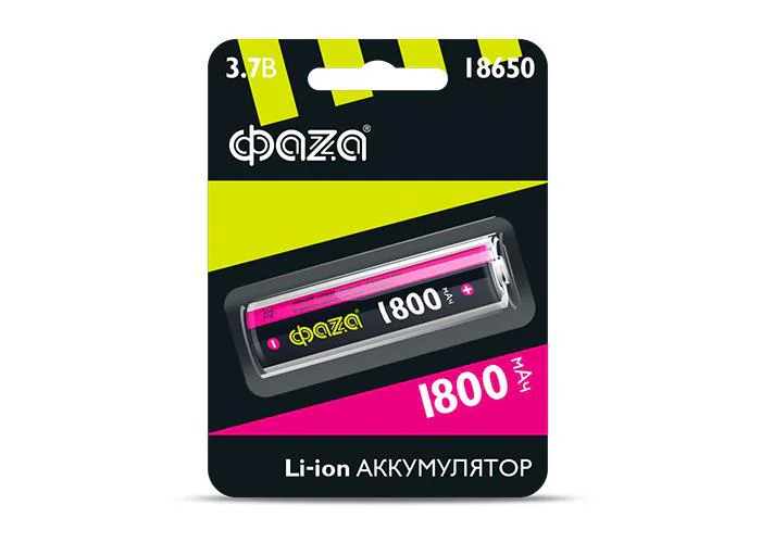 Аккумулятор 18650 3.7В Li-Ion 1800мА.ч без платы защиты 5008045