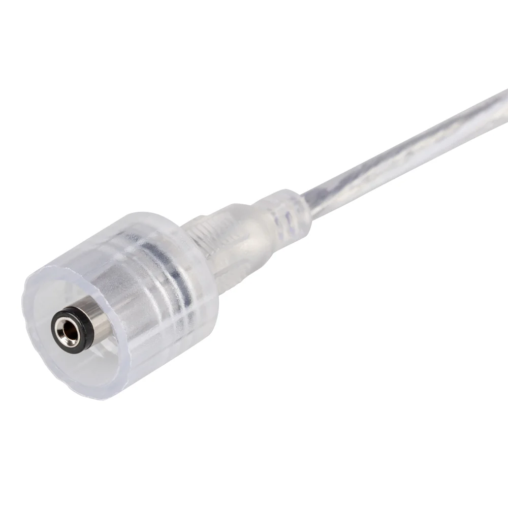 Разъем выводной DCWP-2pin-L150mm-X1M (PAPA) 022315 - Круглый герметичный разъем DC 2-pin ПАПА для соединения отрезков одноцветных светодиодных лент. Корпус IP65. Провод 20AWG 15 см. Максимальный допустимый ток 3А. Ответный разъем МАМА поставляется отдельн