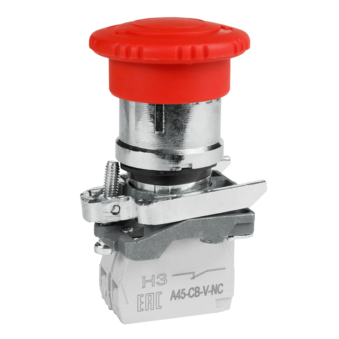 Кнопка ав ост возв пов OptiSignal D22 C4-ESTR-11 металл 1НО+1НЗ XB4BS8445 (10шт) 332179
