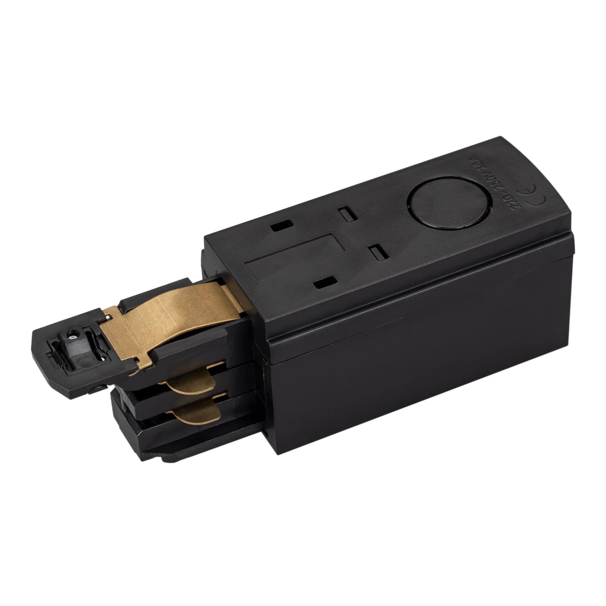 Коннектор питания LGD-4TR-CON-POWER-R-BK (D) 029294 - Коннектор-заглушка для подачи питания в треки 4TR, правая (определение правого коннектора происходит относительно нейтрали у системы). Цвет черный. Габаритные размеры 103х32х32мм. Совместим только с ши