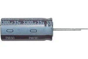 UPM1E102MHD1TO - Конденсатор алюминиевый  электролитический 1000мкФ 25В ±20% (12.5 X 25мм) радиальные выводы 5мм 1430мА 5000час 105°С автомобильного применения лента в коробке