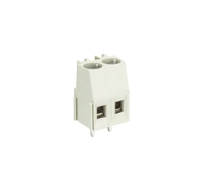 Клемма Wiecon 8191 / 2 OB - Клемма на печатную плату, подвод кабеля сбоку, 2 полюса, шаг: 5 мм, винтовая фиксация провода, с маркировкой, 300V, 16А, цвет: серый, серия 8191