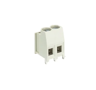 Клемма Wiecon 8191 R / 2 Z - Клемма на печатную плату, подвод кабеля сбоку, 2 полюса, шаг: 5 мм, винтовая фиксация провода, с маркировкой, 300V, 16A, цвет: серый, серия 8191 R