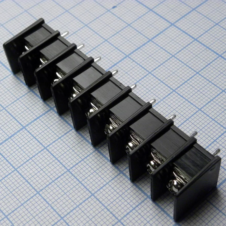 DG25C-B-09P-13-00A(H) - Барьерный клеммный блок 9 контактов. Серия DG25C-B