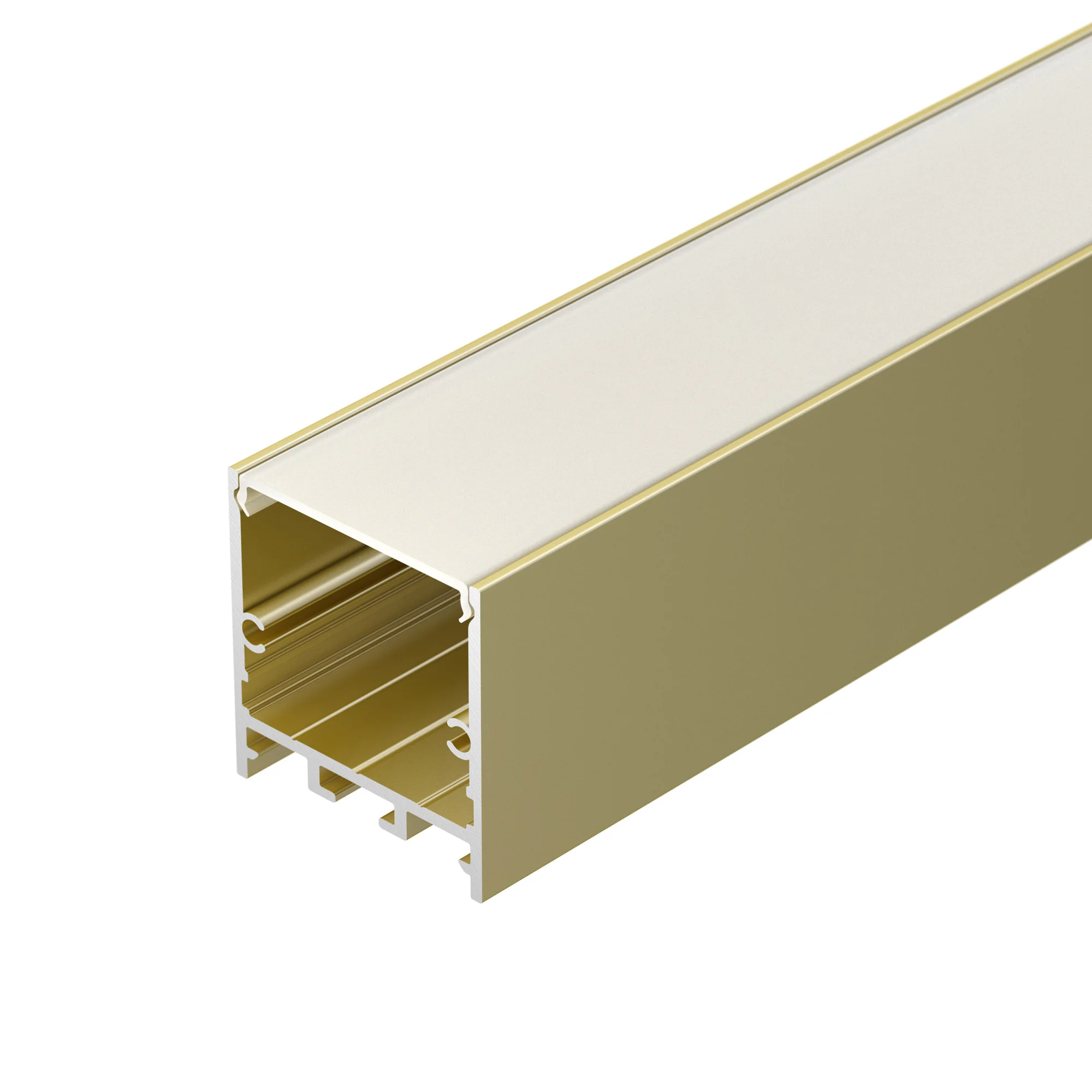 Профиль SL-LINE-3638-LW-2000 ANOD GOLD 039981 - Алюминиевый анодированный профиль для светодиодных лент и линеек. Цвет - золотой. Габаритные размеры (LхWхH): 2000x36x38 мм. Ширина площадки для ленты 31 мм. Экраны, заглушки и другие аксессуары приобретаютс