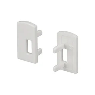 Заглушка WPH-FLEX-H18-HR с отверстием 023276 - Заглушка с отверстием для пластикового профиля WPH-FLEX-H18-HR-2000. Цвет белый. В пакете 5 левых и 5 правых заглушек.