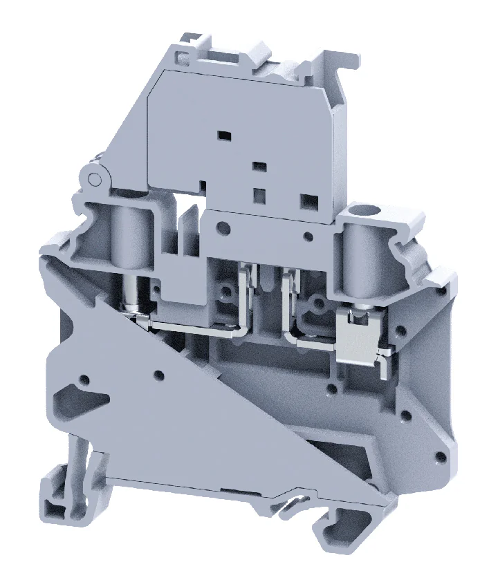 CYF4L110-240V - Предохранительная клемма, светодиодная индикация 110-240V, тип фиксации провода: винтовой, номинальное сечение: 4 мм кв., 10A, 1000V, ширина: 6 мм, цвет: серый, тип монтажа: DIN35