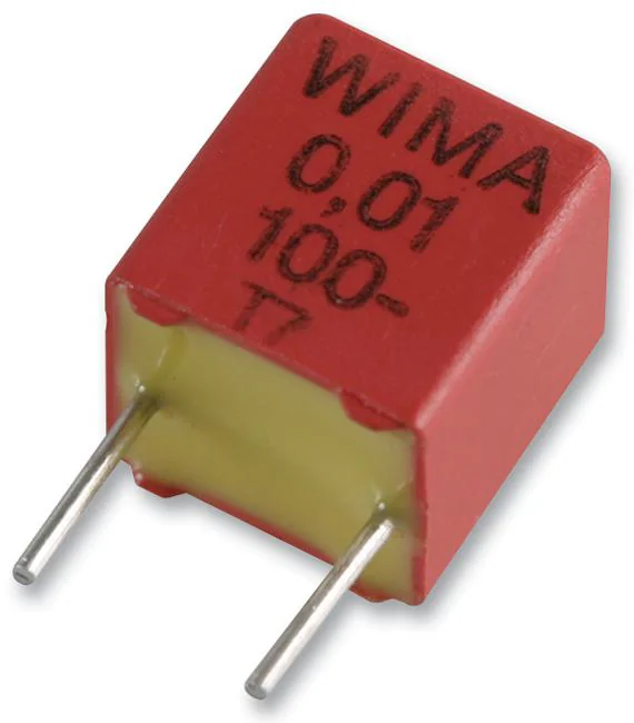 FKP2D001001D00JSSD - Конленсатор пленочный 100пФ 100В полипропиленовый ±5% (7.2 X 4.5 X 6мм) радиальный пластиковый прямоугольный корпус 5мм 100°C россыпь