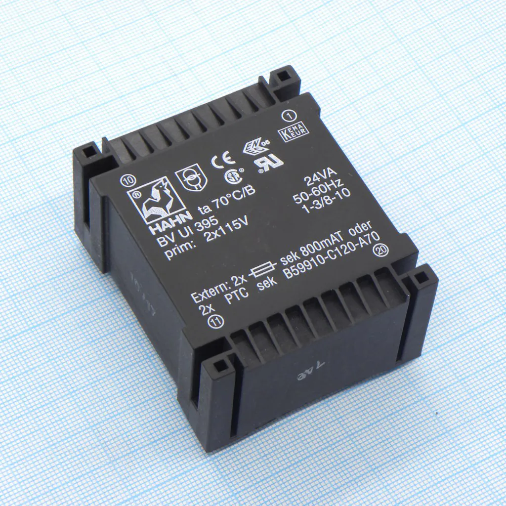 BV UI 395 0099 - Трансформатор питания 24ВА  2*115В, 2*18В, 2*666мА 70/B (45)