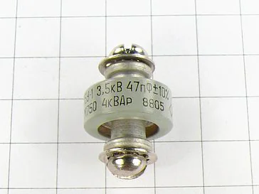 К15У-1А -3.5кВ-47пФ±10% -М750-4квар