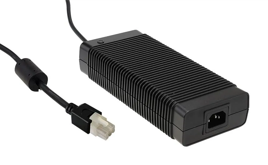 GST280A48-C6P - AC-DC, 280.32Вт, вход 85...264B AC 47...63 Гц, 127...370B DC, выход 48B/5.84A, изоляция 3000В AC, 220x95x46мм, -30...+70°С, сетевой разъём IEC320-C14, выходной разъем C6P