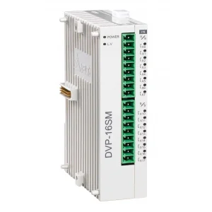 Модуль дискретных входов DVP16SM11N - Модуль дискретных входов: 16DI, 24V DC Power, SLIM