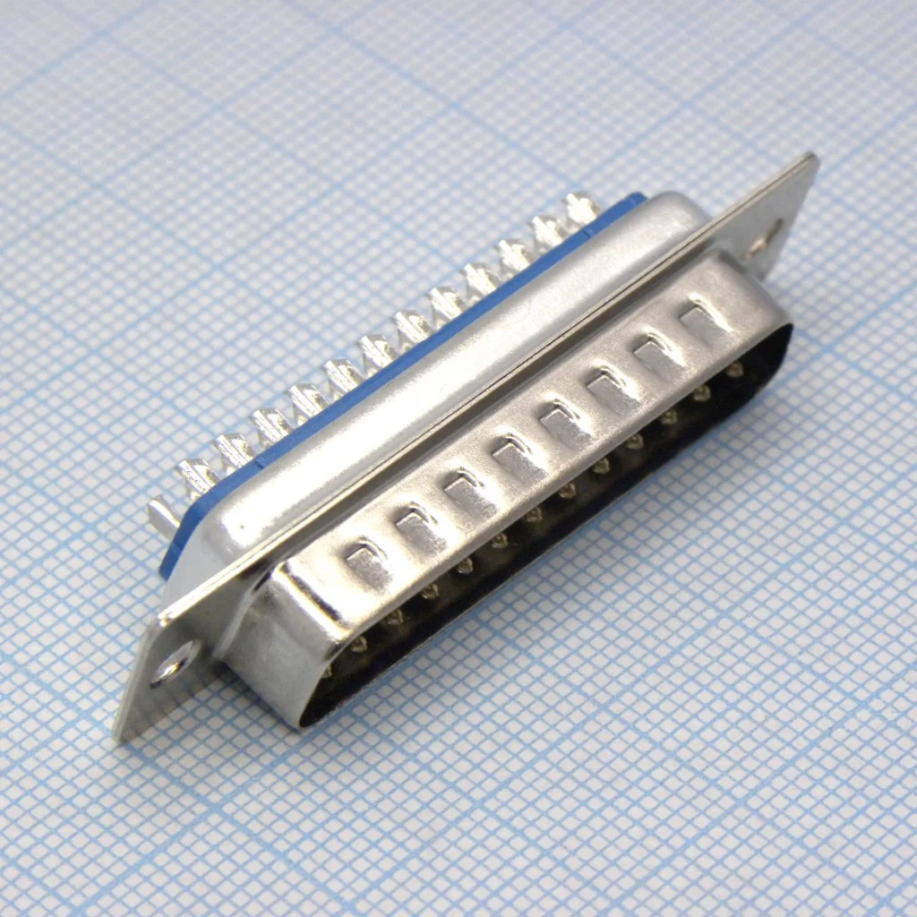 L-KLS1-213-25-M-B - вилка 25 pin на кабель (пайка)
