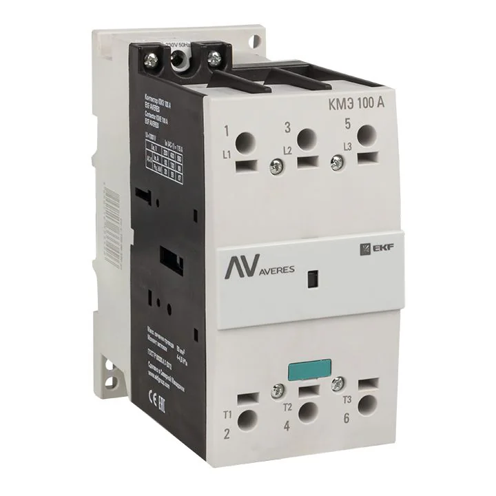 Контактор КМЭ 100А 400В АС AVERES ctr-s-100-00-400-av