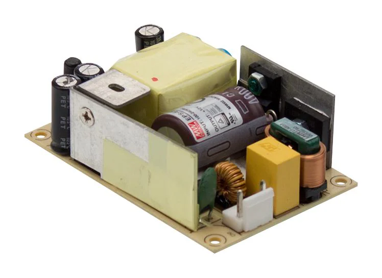 EPS-45S-15 - AC-DC, 45Вт, вход 80…264V AC, 47…63Гц, выход 15В/3A, рег. вых 13.5…16.5, изоляция 3000В AC, открытая плата 76.2х50.8х24мм, -30…+70°С