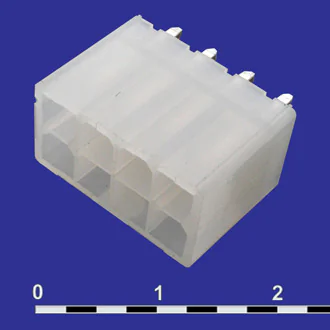MF-2X4S + TERMINALS - Разъем питания Mini-Fit 8 контактов, вилка прямая на плату, шаг 4,2мм