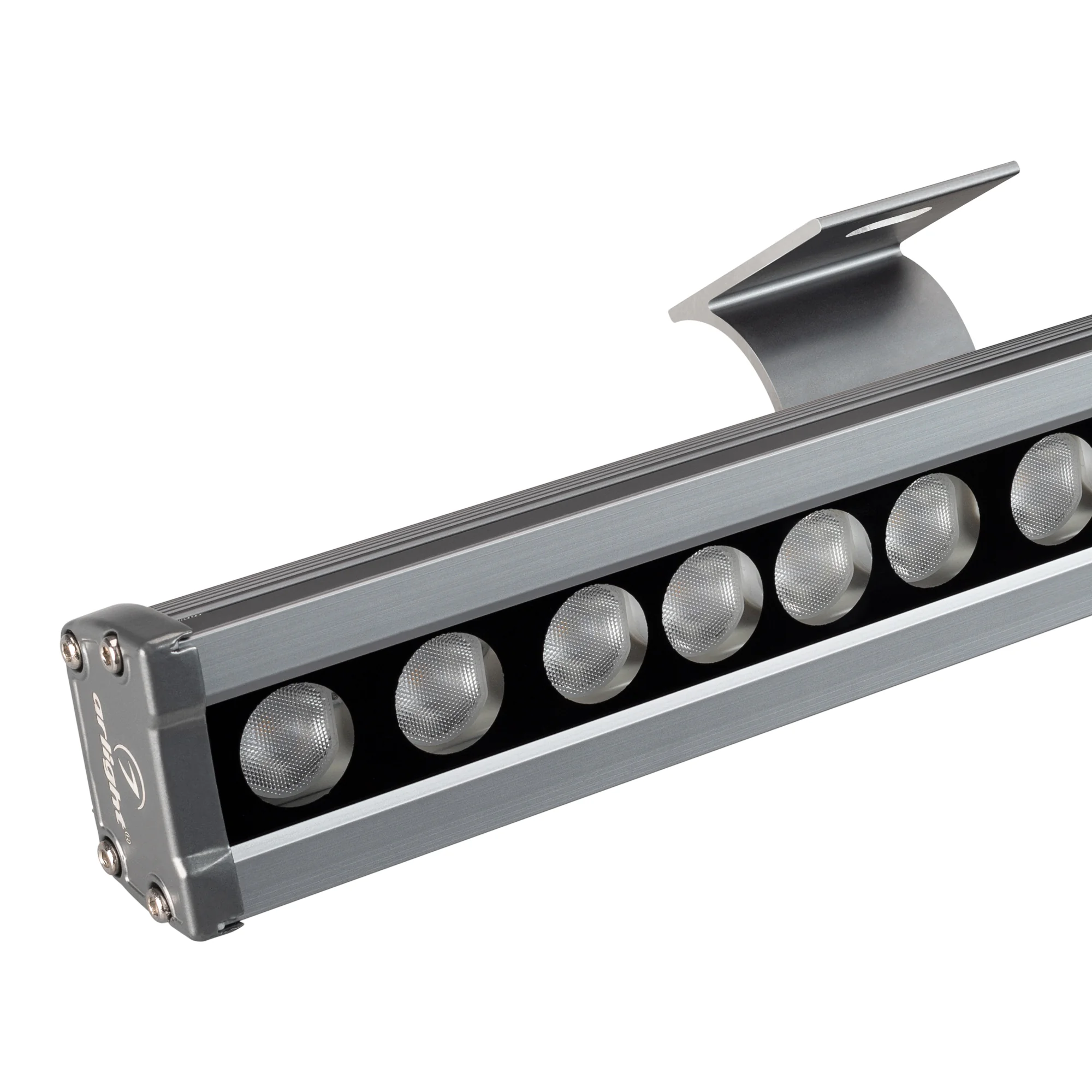 Светодиодный прожектор AR-LINE-1000L-36W-220V Day (Grey, 30 deg) 024305 - Линейный светодиодный прожектор. Мощность 36W, напряжение питания AC 230V. Светодиоды OSRAM 36 штук. Цвет светодиодов дневной белый 4000K, световой поток 3600 Lm, угол рассеивания 3