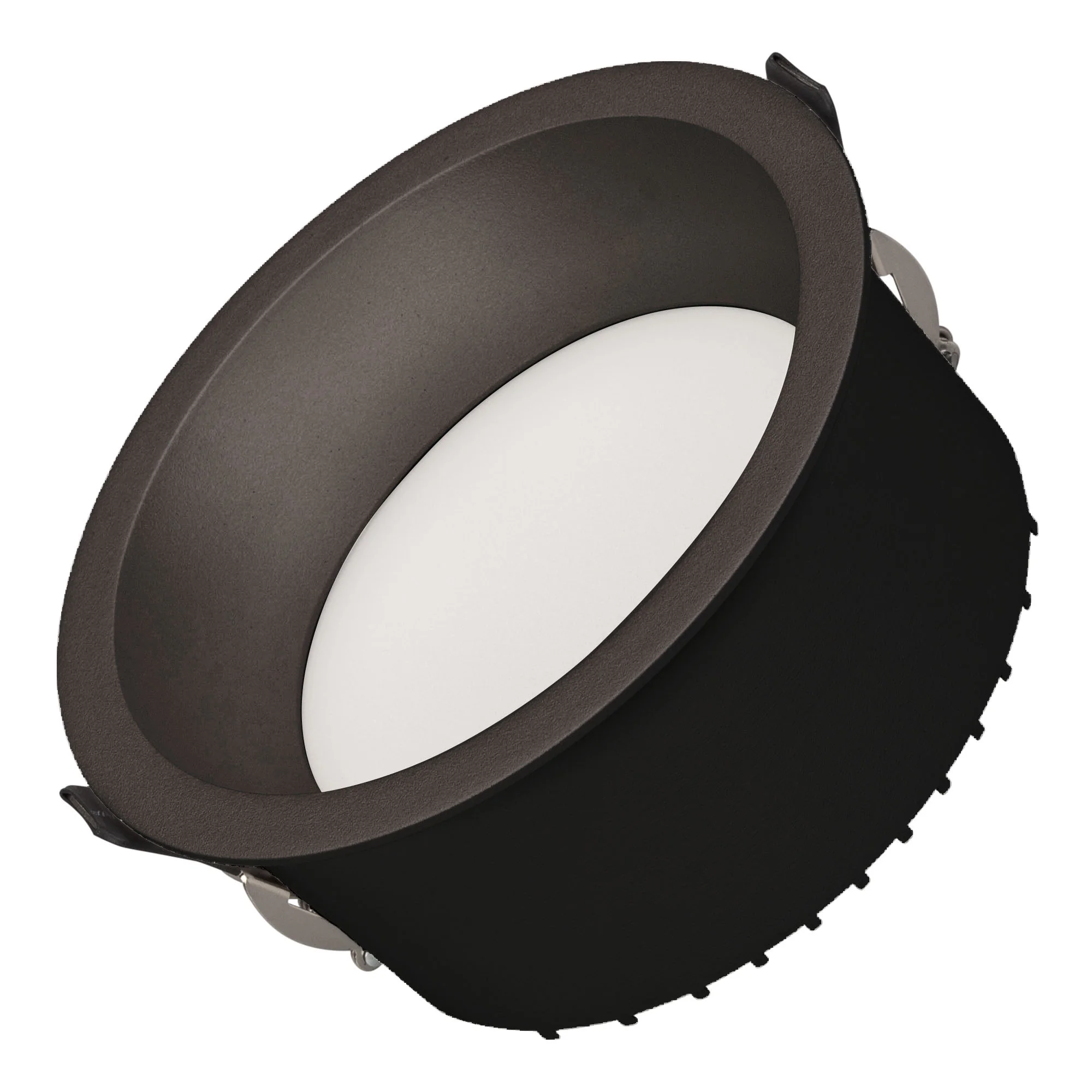 Светильник MS-DROP-BUILT-R158-30W Warm3000 (BK, 90 deg, 230V) 041497 - Встраиваемый светильник даунлайт. Мощность 30 Вт, св. поток 2845 лм, 95 лм/Вт, тёплый 3000 K, CRI>90, угол 90°, напряжение питания 230 В. Чёрный круглый корпус из алюминия, степень защ