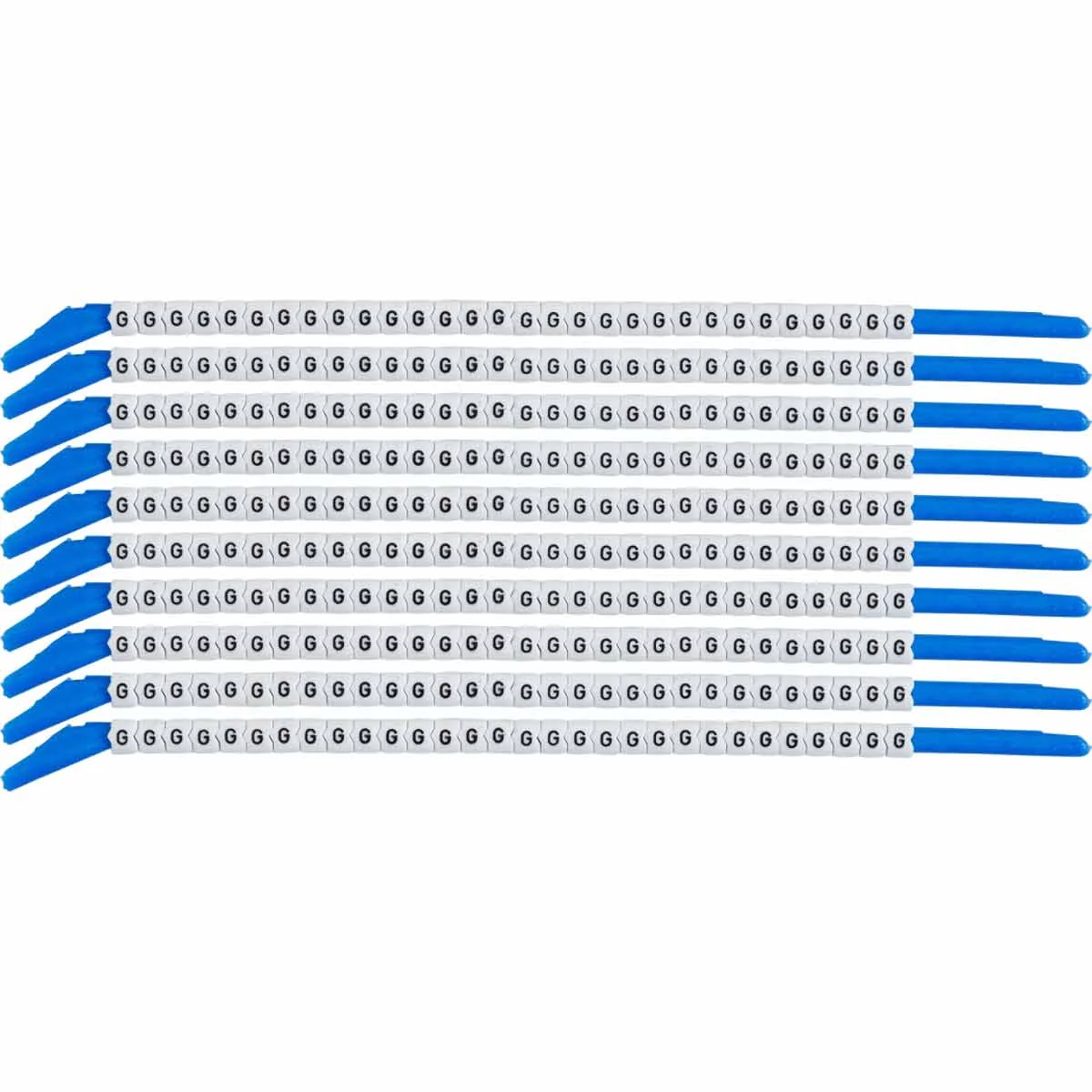 brd133216 - SCN-13-G клипсы белые, 300шт/упак, для провода 3,4-3,8мм диаметра, легенда G