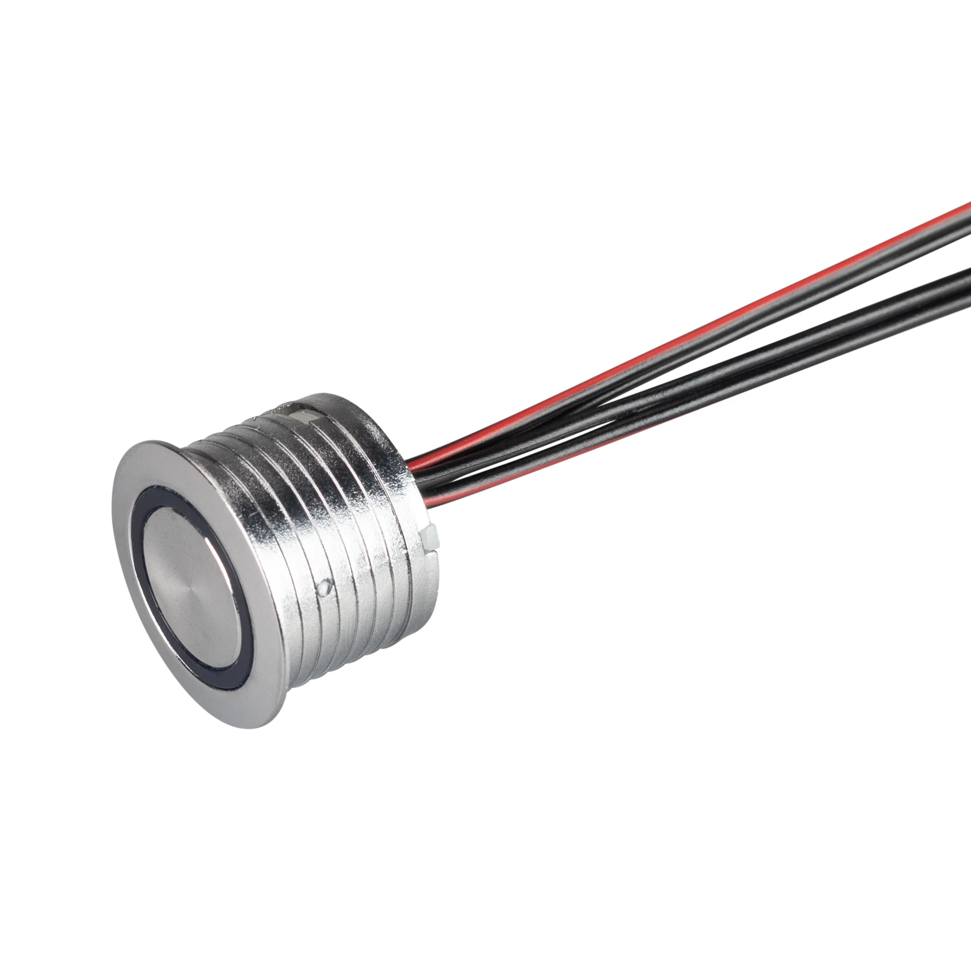 Диммер SR-PRIME-IN-R21-SL (12-24V, 48-96W, TOUCH) 036179 - Врезной сенсорный диммер для лент 12-24 В. Цвет - серебристый. Питание/рабочее напряжение DC 12-24 В, максимальный ток 4 A на канал, 1 канал, максимальная мощность 48-96 Вт. Диммирование при прико