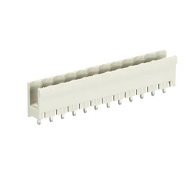 Вилка Wiecon 8113 S / 12 G OB GR OF - Вилочный разъем, вертикальный, без боковых стенок, на плату, шаг 5 мм, 12 полюсов, фиксация на плате пайкой, 400V, 12А, без маркировки, цвет: серый, серия 8113 S GOF