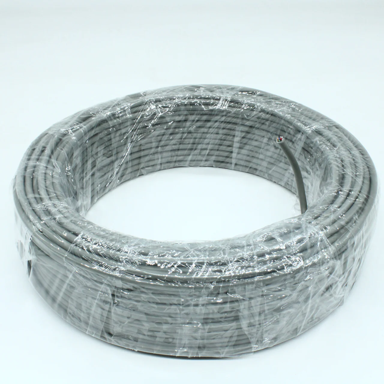 CCC-6G - Кабель коммуникационный  6 проводов, бухта 50м, экранированный, 28AWG, серый, цена за 1м.