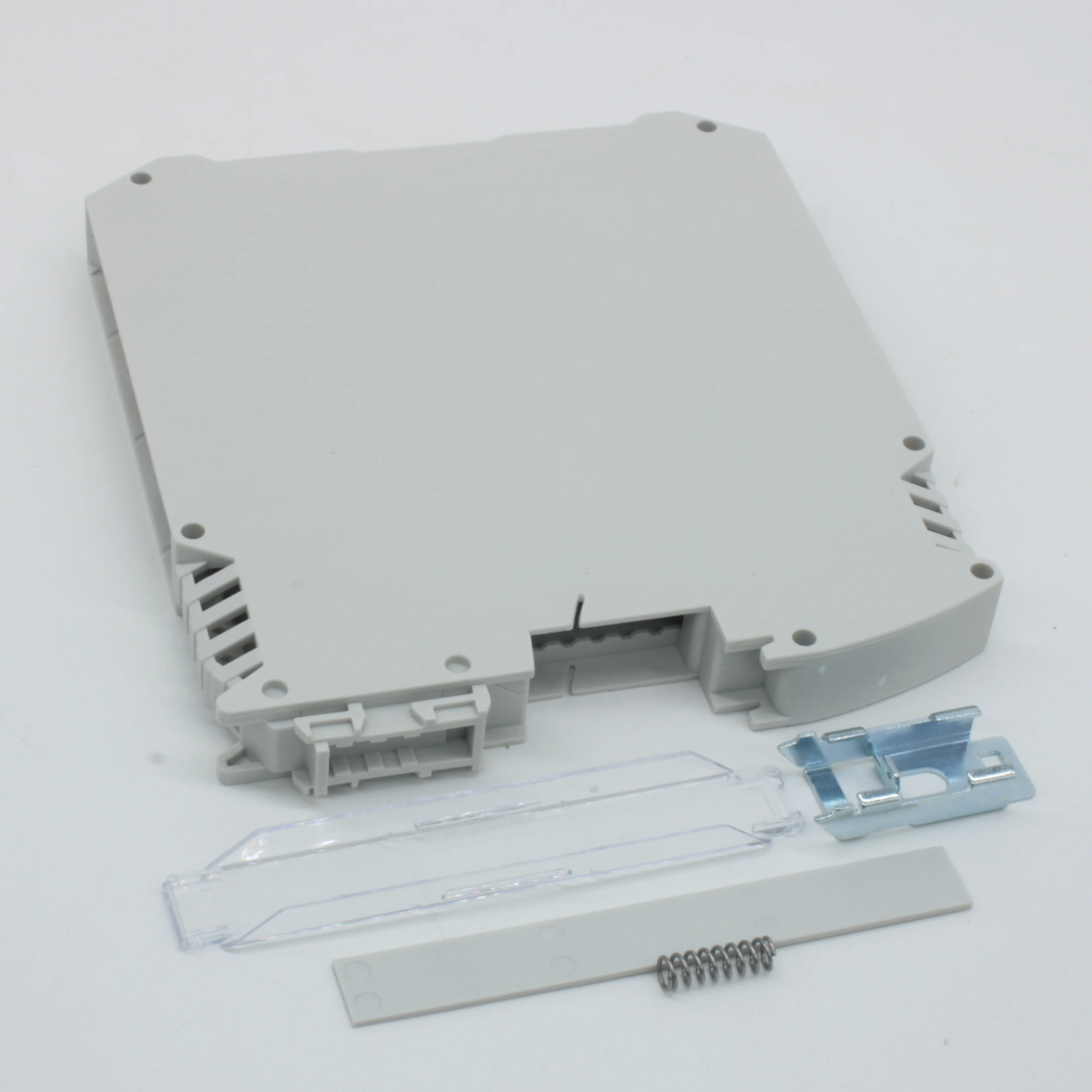 FMEH-02P-11-00A(H) - Корпус на DIN-рейку с металлической защелкой