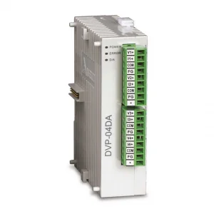 Модуль аналогового вывода DVP04DA-S - Модуль аналогового вывода: 4AO, 12bit, 24V DC , with RS485, SLIM