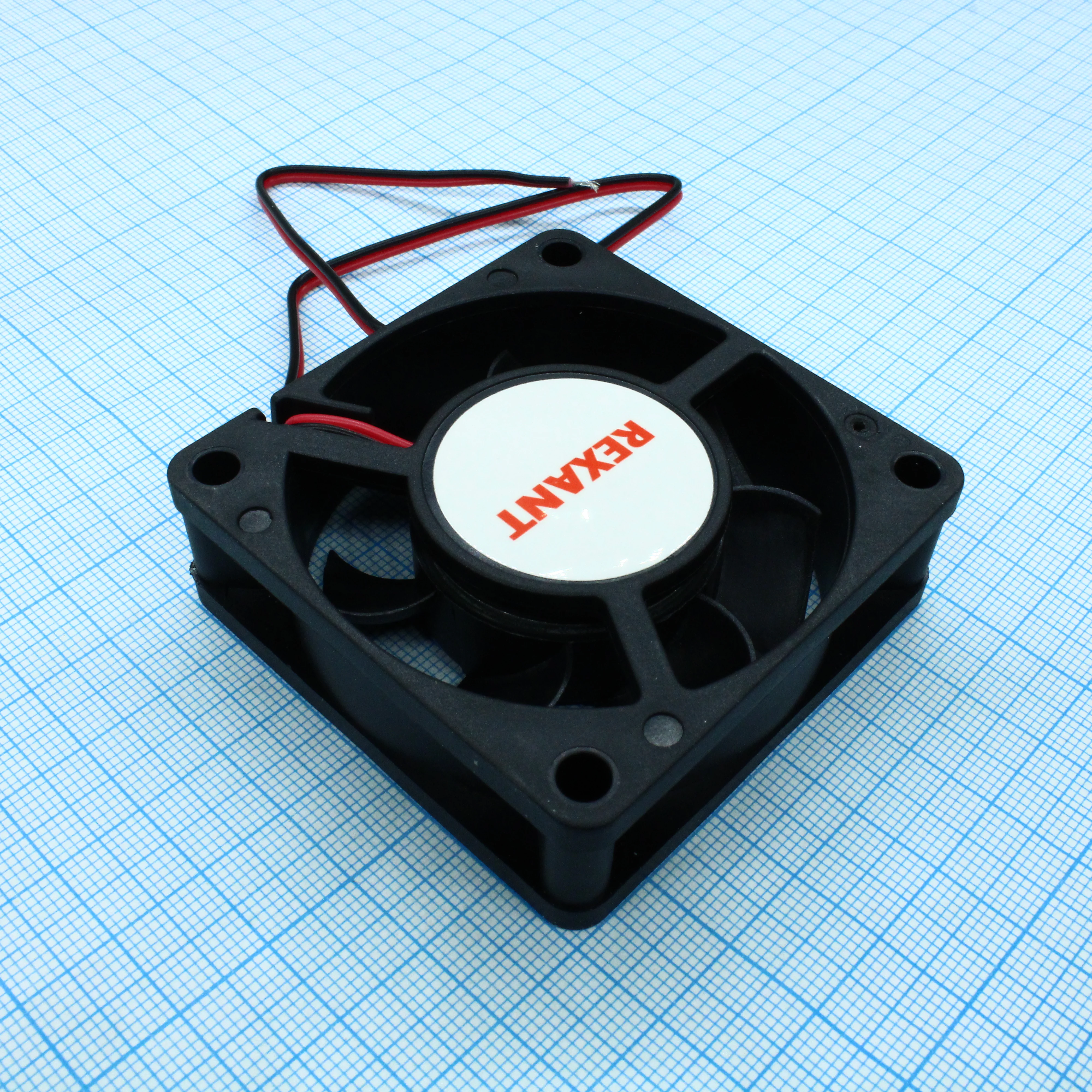 RX 6020MS 12VDC - Вентилятор 12В 60x60х20 S 3900 об/мин., 24.7м3/час, 29дБ, подшипник скольжения, тип вывода - провод