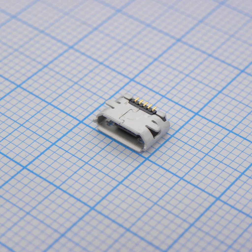 473460001 - Разъем Micro USB экранированный, тип B, USB 2.0, розетка 5 выводов, Поверхностный Монтаж
