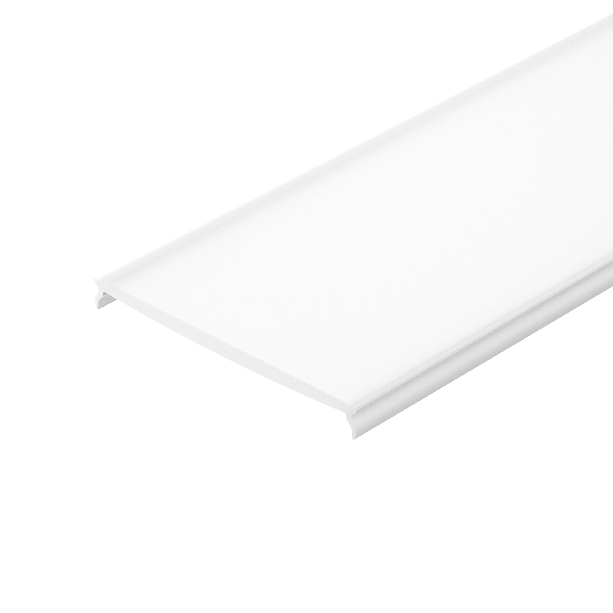 Экран матовый KLUS-P45-2000 Flat OPAL 020899 - Матовый (молочный) плоский экран для профиля KLUS-P45. Поверхность - глянцевая. Светопропускание 61%. Превосходное рассеивание света. Материал - ударопрочный PC. Длина 2000мм, цена за 1м.