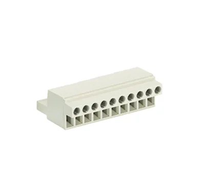 Вилка Wiecon 8213 S / 10 G OB GR OF - Вилочный разъем, вертикальный, без боковых стенок, на плату, шаг 5,08 мм, 10 полюсов, фиксация на плате пайкой, 400V, 12А, без маркировки, цвет: серый, серия 8213 S GOF