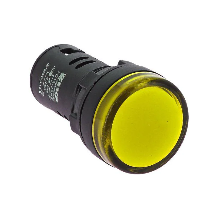 Матрица светодиодная AD16-22HS желтая 400В AC PROxima ledm-ad16-y-400 - Лампа индикаторная светодиодная 400V D22 жёлтая