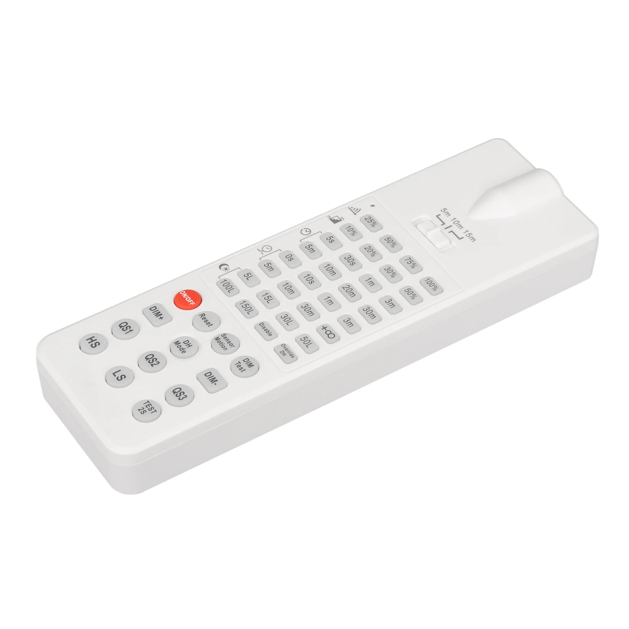 Пульт ARL-SR-010-IR 036726 - ПДУ для управления датчиками освещенности источников питания 041351,  041352, 041353. Напряжение питания 3В, габариты 150*50*15мм, корпус - пластик белого цвета, IP20.