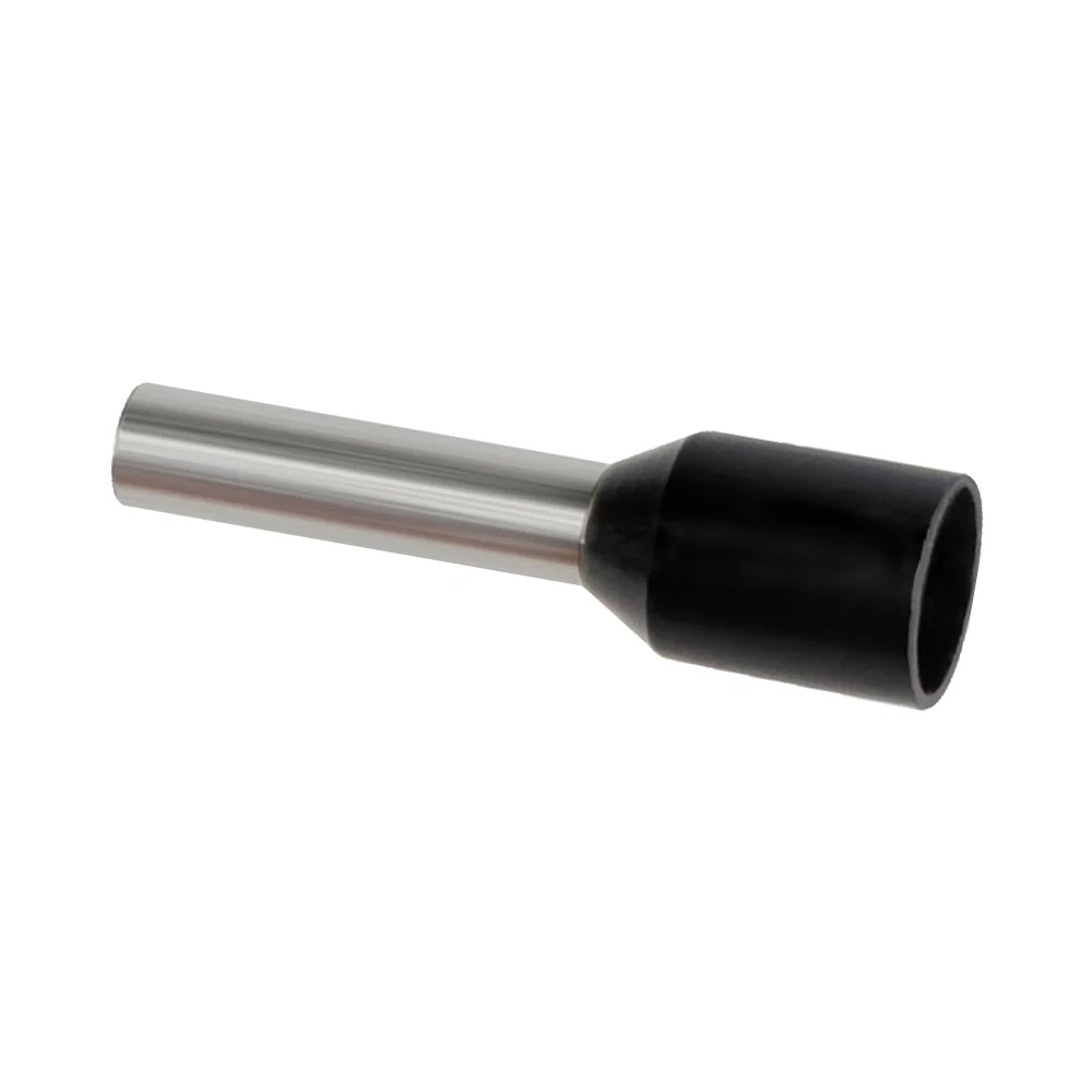 Наконечник кабельный elcGLW-005762 - 005762 GLW НШВИ 1.5-8, изол. PP, цвет черный, наконечник штыревой втулочный изолированный (100шт/упак)