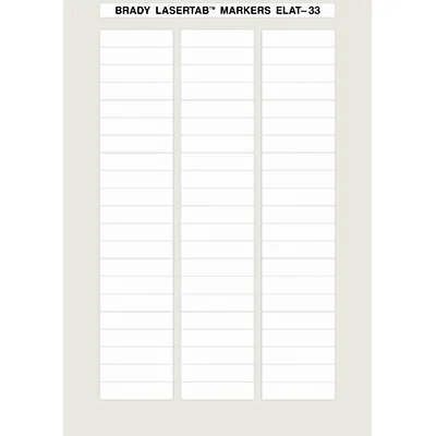 brd14391 - ELAT-33-747W-2.5 этикетки, материал B-747А, белый матовый полиэстер, размер 50х12 мм, 40 листов, 2520 шт/упак.