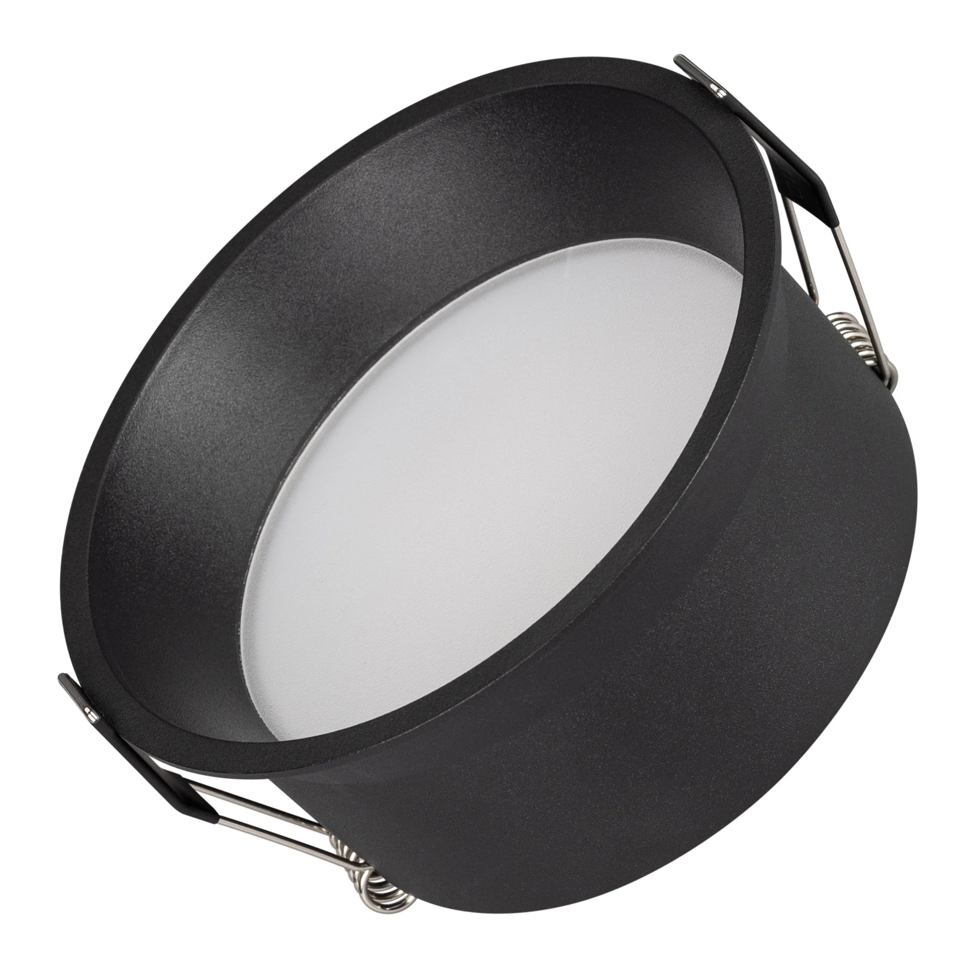 Светильник MS-BREEZE-BUILT-R125-16W Day4000 (BK, 85 deg, 230V) 035614 - Встраиваемый светильник даунлайт. Мощность 16 Вт, св. поток 960 лм, 60 лм/Вт, дневной 4000 K, CRI>90, угол 85°, напряжение питания 230 В. Чёрный круглый корпус из алюминия, степень за