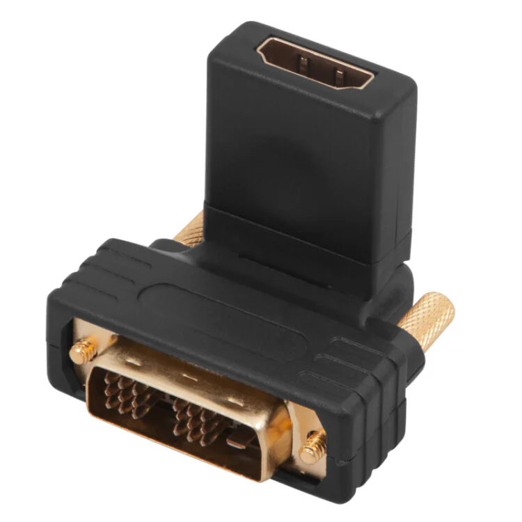 DVI-D (шт.) - HDMI (гн.) поворотный - Переходник