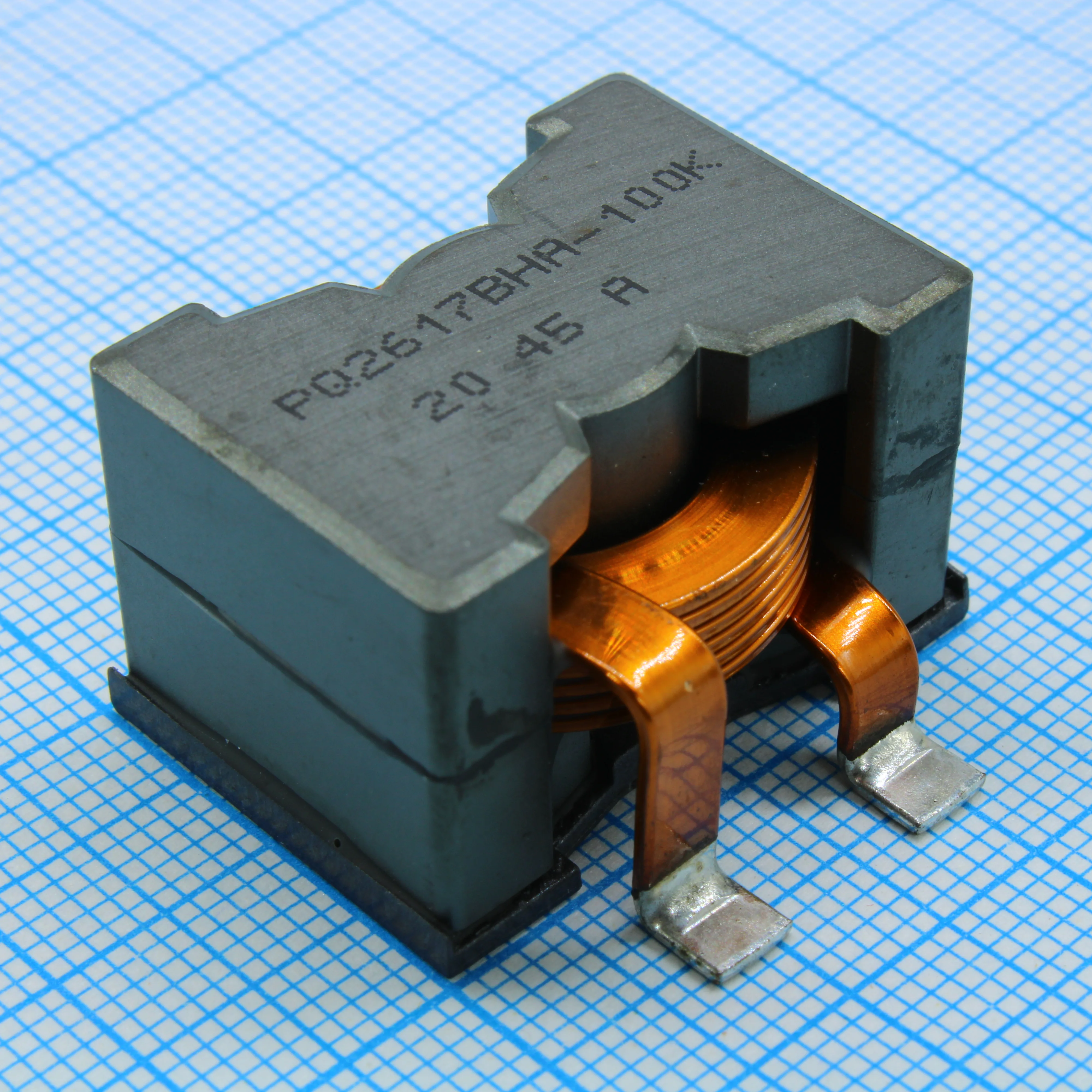 PQ2617BHA-100K - Индуктивность SMD силовая экранированная проволочная 10мкГн ±10% 100кГц феррит 28A 0.0025Ом по постоянному току автомобильного применения