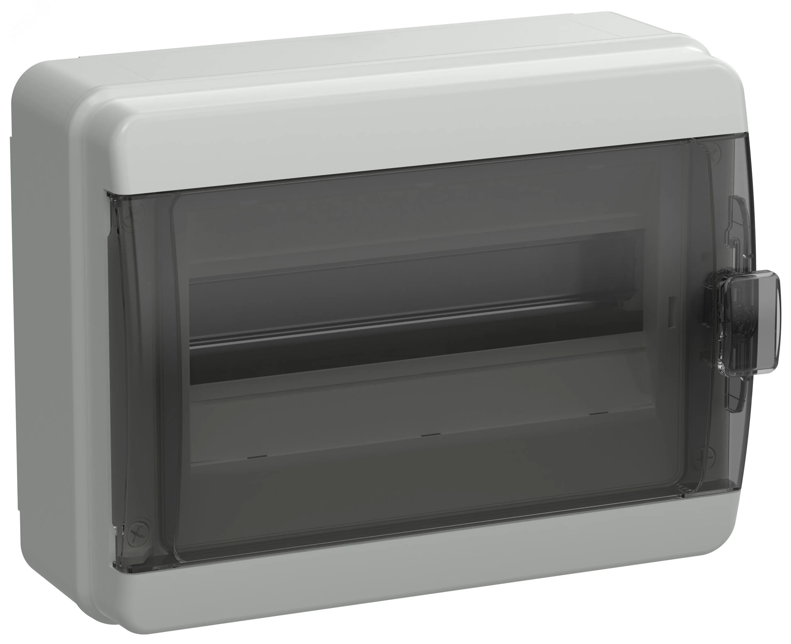 Корпус пластиковый КМПн-12 IP65 черн. прозр. дверь TEKFOR TF5-KP72-N-12-65-K03-K02