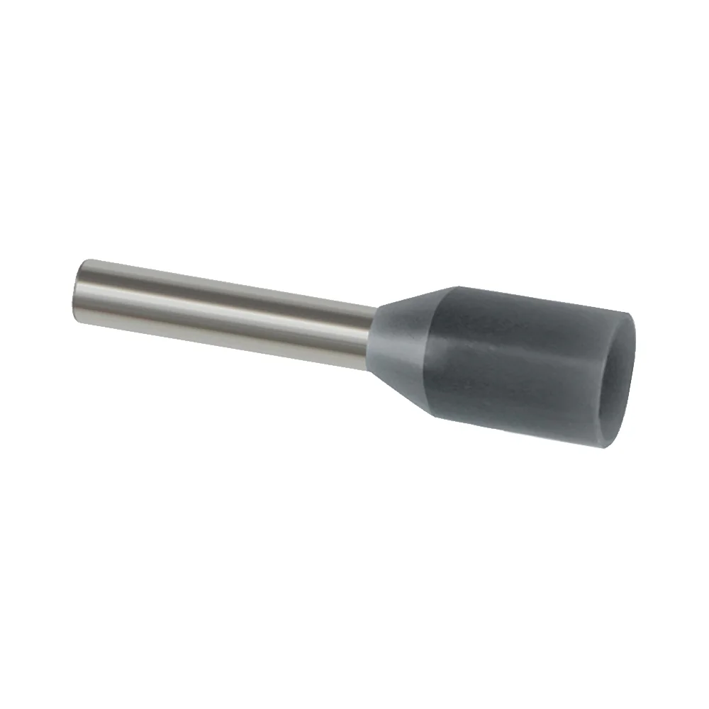 Наконечник кабельный elcGLW-005655 - 005655 GLW НШВИ 0.75-8, изол. PP, цвет серый, наконечник штыревой втулочный изолированный (100шт/упак)
