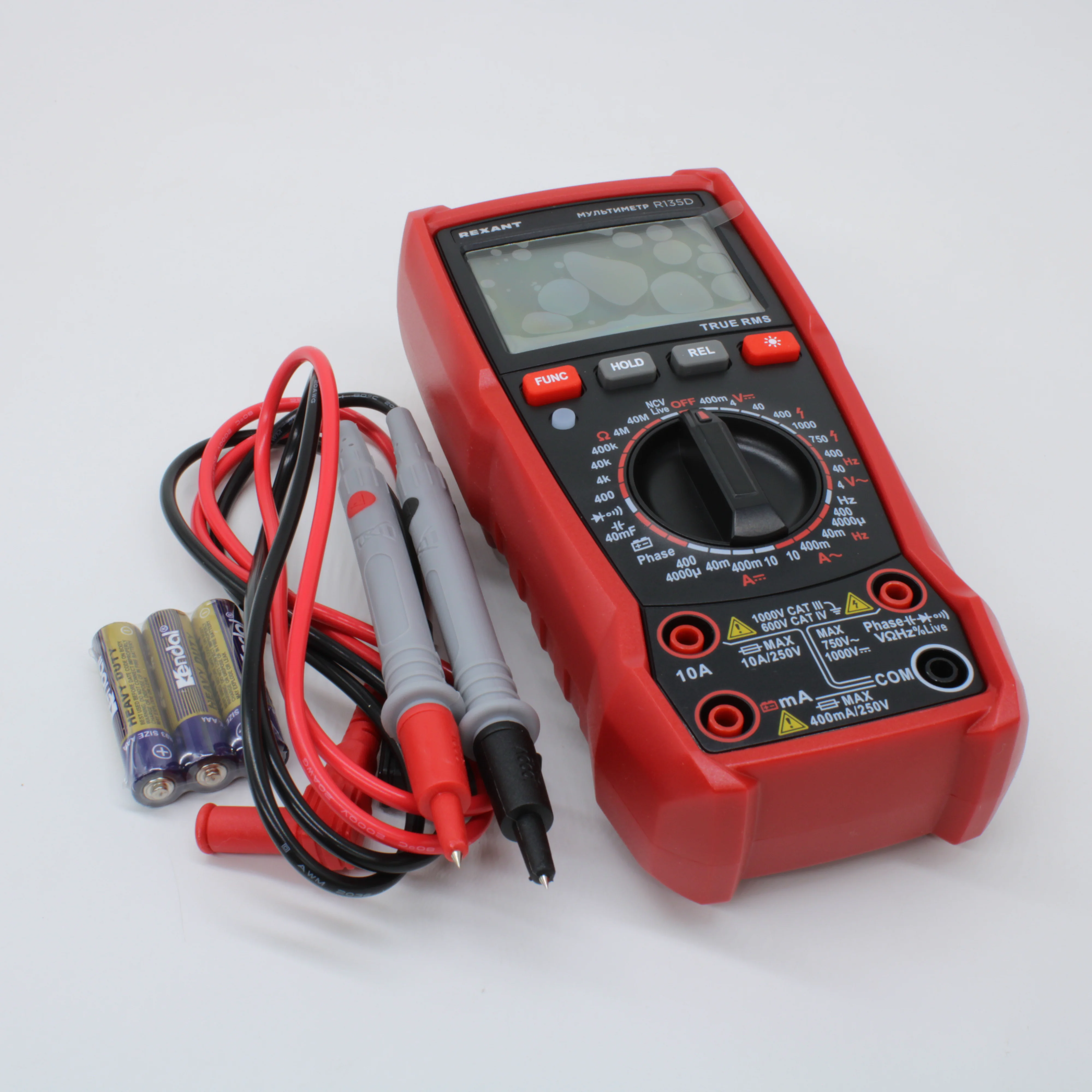 R135D - Мультиметр цифровой с True RMS, цифровая и графическая шкала