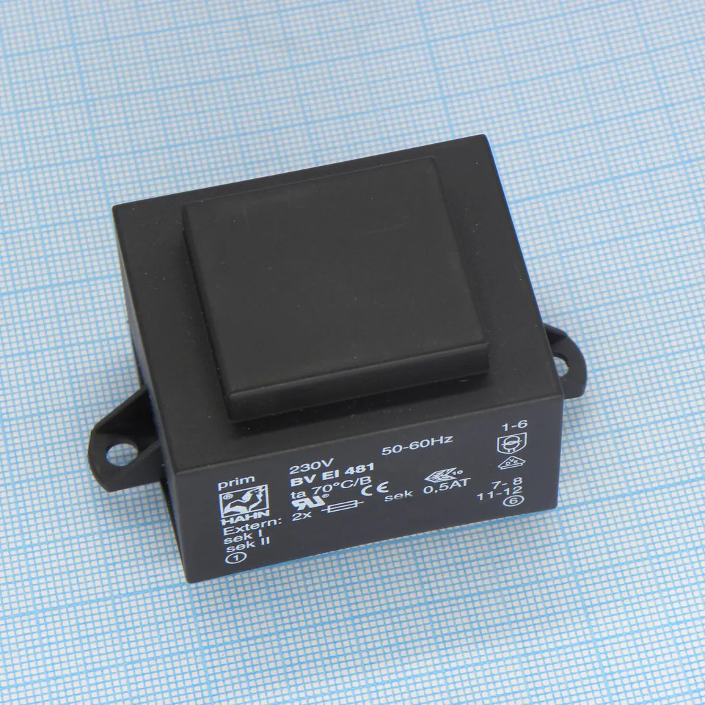 BV EI 481 1172 - Трансформатор питания 10ВА 230В 12В 833мА 70/B (24)