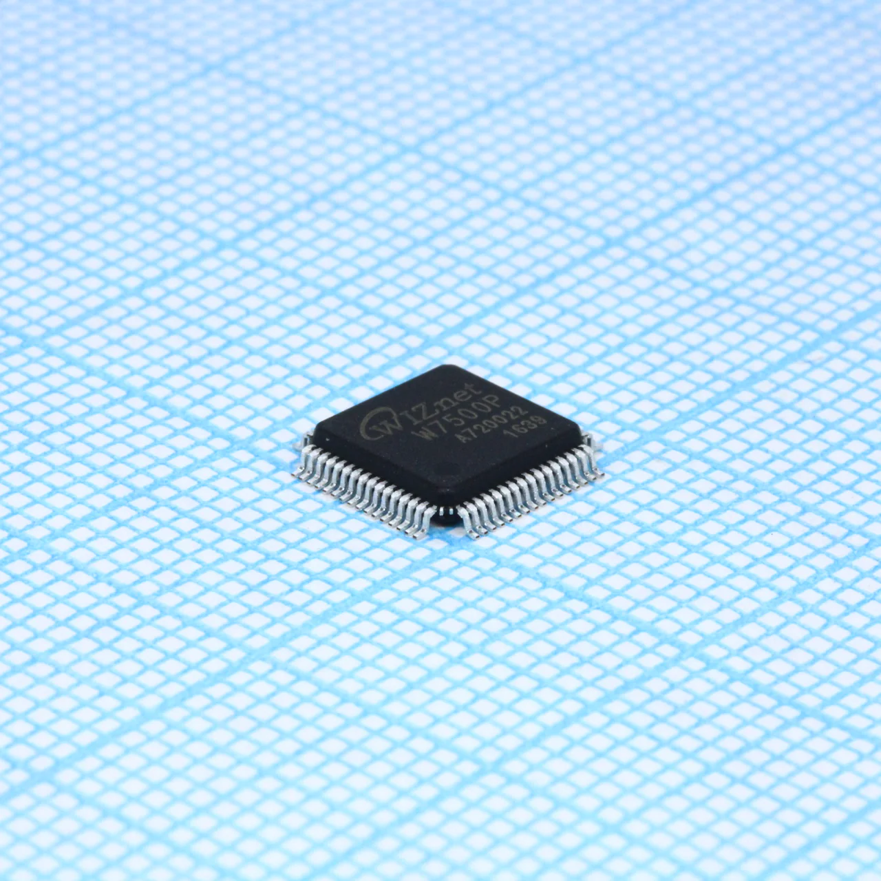 W7500P - Телекоммуникационный интерфейс ядро ARM Cortex-M0 Core 128КБ Флэш-память протокол TCP/IP PHY